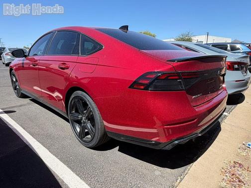 Radiant Red Metallic 2025 Honda Accord Hybrid Sport-L