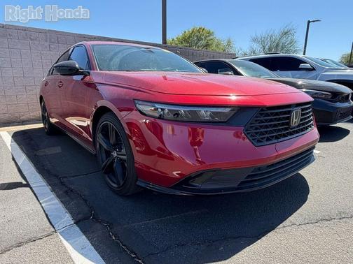 Radiant Red Metallic 2025 Honda Accord Hybrid Sport-L