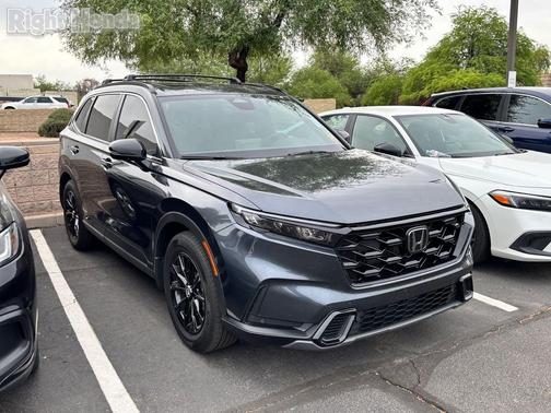 Meteorite Gray Metallic 2025 Honda CR-V Hybrid Sport FWD