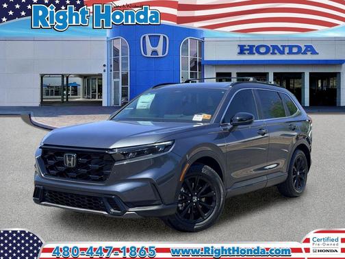 Meteorite Gray Metallic 2025 Honda CR-V Hybrid Sport FWD