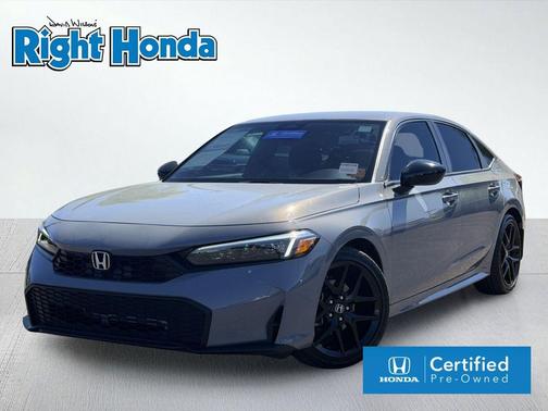 Urban Gray Pearl 2025 Honda Civic Sport