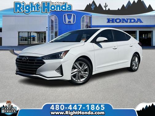 Quartz White Pearl 2020 Hyundai ELANTRA SEL