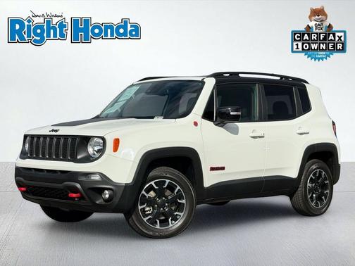 Alpine White Clearcoat 2023 Jeep Renegade Trailhawk