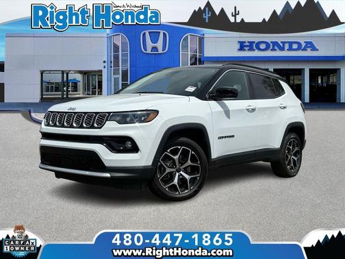 Bright White Clearcoat 2025 Jeep Compass Limited