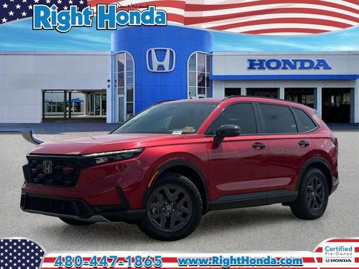 Radiant Red Metallic 2026 Honda CR-V Hybrid TrailSport AWD