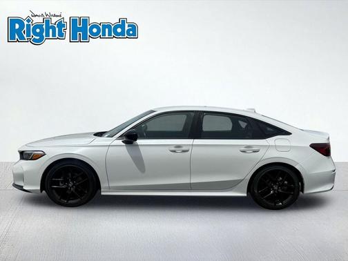 Platinum White Pearl 2025 Honda Civic Sport
