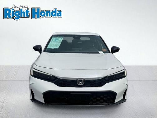Platinum White Pearl 2025 Honda Civic Sport