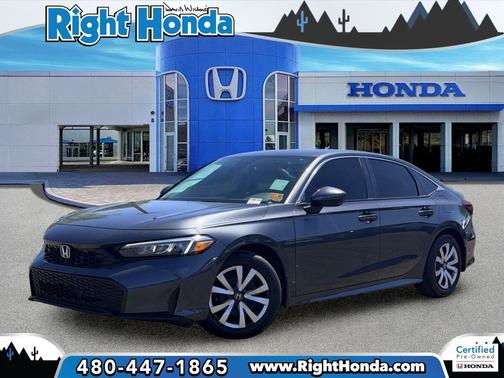 Meteorite Gray Metallic 2025 Honda Civic LX