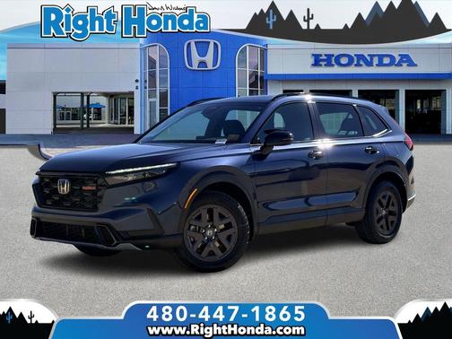 Canyon River Blue Metallic 2026 Honda CR-V Hybrid TrailSport AWD