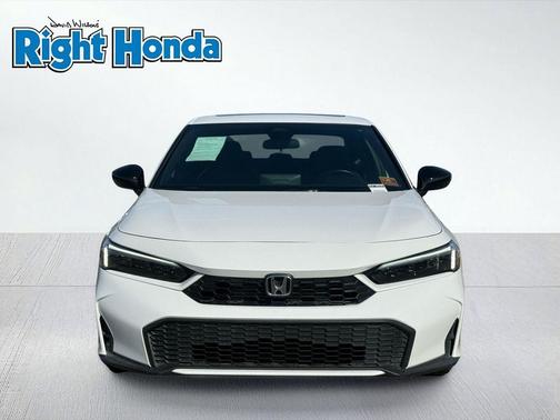Platinum White Pearl 2026 Honda Civic Hybrid Sport