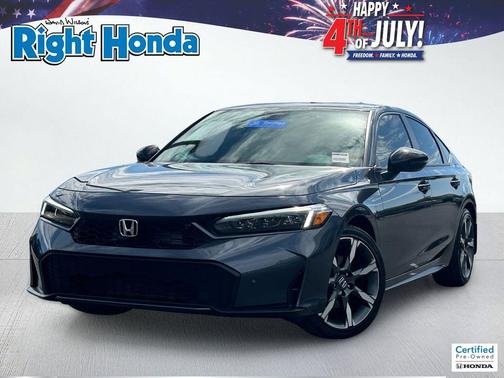 Meteorite Gray Metallic 2026 Honda Civic Hybrid Sport Touring