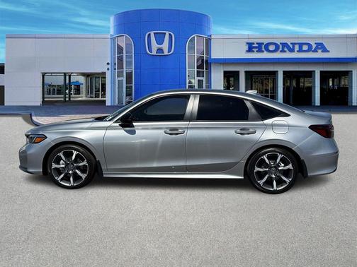 Solar Silver Metallic 2026 Honda Civic Hybrid Sport Touring