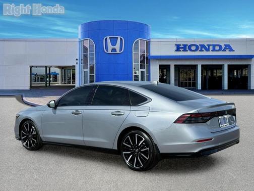 Solar Silver Metallic 2025 Honda Accord Hybrid Touring