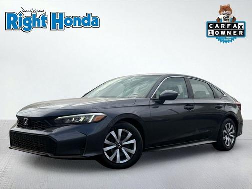 Crystal Black Pearl 2025 Honda Civic LX