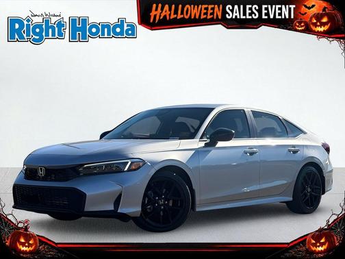 Solar Silver Metallic 2026 Honda Civic Sport