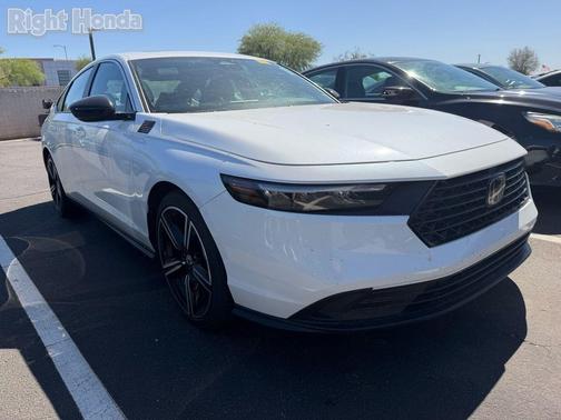 Platinum White Pearl 2023 Honda Accord Hybrid Sport