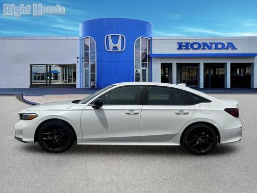 Platinum White Pearl 2025 Honda Civic Sport