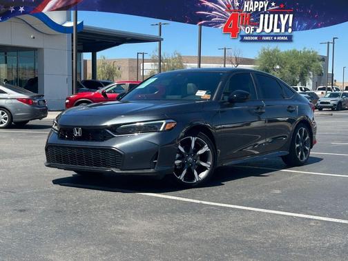 Meteorite Gray Metallic 2025 Honda Civic Hybrid Sport Touring