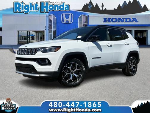 Bright White Clearcoat 2025 Jeep Compass Limited