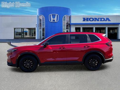 Radiant Red Metallic 2025 Honda CR-V Hybrid Sport AWD