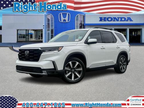Platinum White Pearl 2025 Honda Pilot Touring 8-Passenger