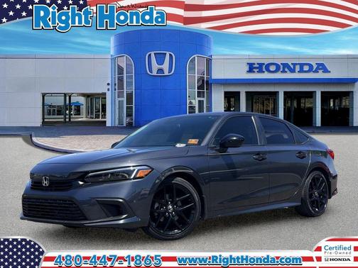 Meteorite Gray Metallic 2024 Honda Civic Sport