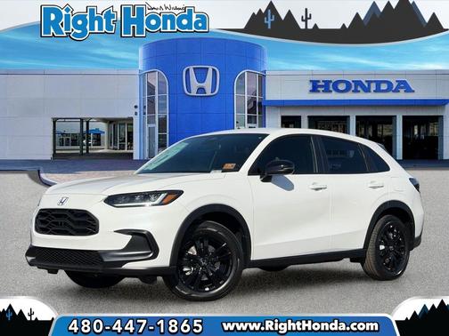 Platinum White Pearl 2026 Honda HR-V AWD Sport