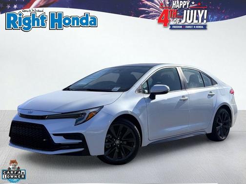 Midnight Black Metallic 2025 Toyota Corolla SE