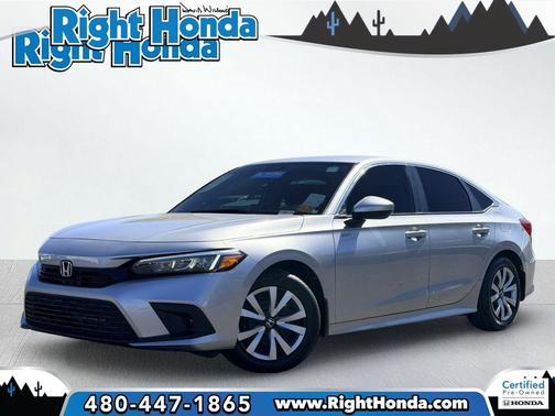 Lunar Silver Metallic 2024 Honda Civic LX
