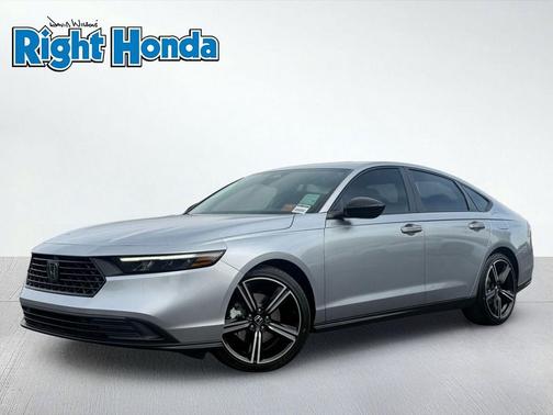Solar Silver Metallic 2026 Honda Accord Hybrid Sport