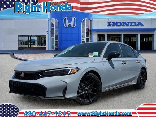 Gray 2026 Honda Civic Sport
