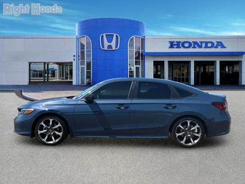 Blue Lagoon Pearl 2025 Honda Civic Hybrid Sport Touring
