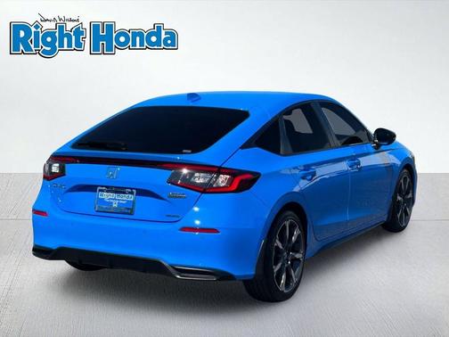 Boost Blue Pearl 2025 Honda Civic Hybrid Sport Touring