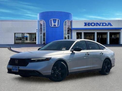 Solar Silver Metallic 2026 Honda Accord Hybrid Sport-L