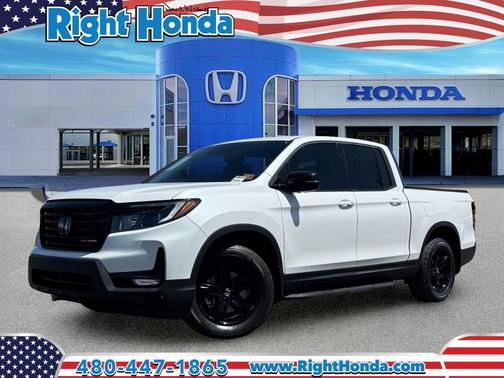 Platinum White Pearl 2022 Honda Ridgeline Black