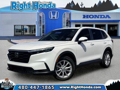 Platinum White Pearl 2025 Honda CR-V EX AWD