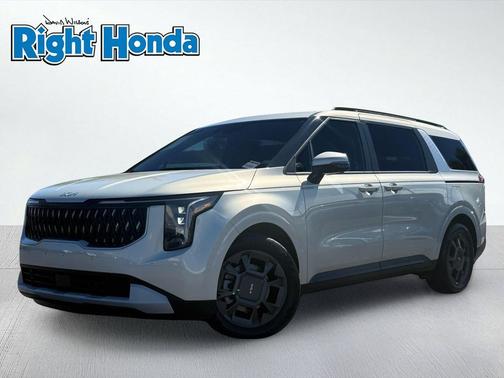 Ivory Silver 2026 Kia Carnival Hybrid EX