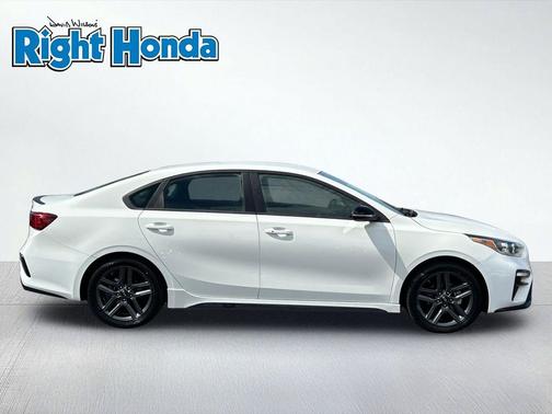 Clear White 2020 Kia Forte GT-Line