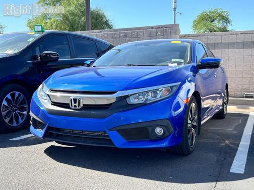 Blue 2017 Honda Civic EX-T