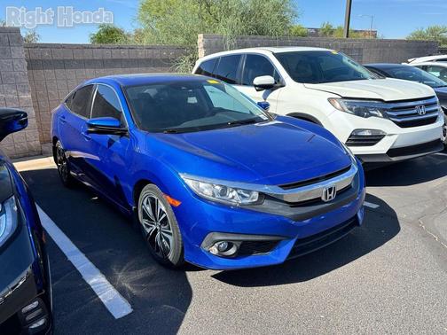 Blue 2017 Honda Civic EX-T