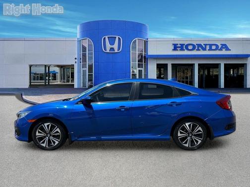 Blue 2017 Honda Civic EX-T