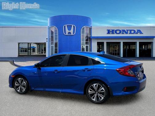 Blue 2017 Honda Civic EX-T