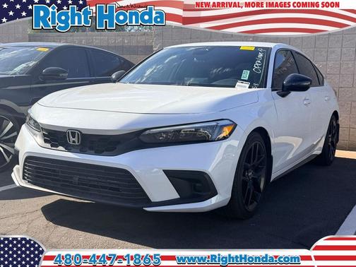 Platinum White Pearl 2024 Honda Civic Sport