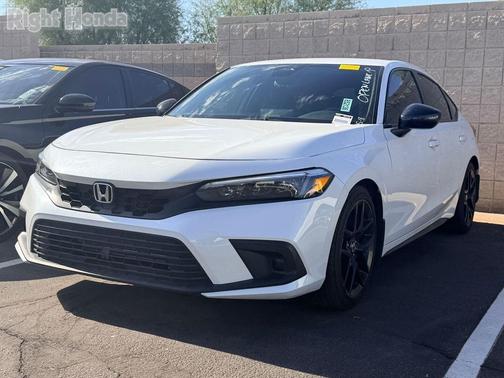 Platinum White Pearl 2024 Honda Civic Sport
