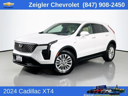 Crystal White Tricoat 2024 Cadillac XT4 Luxury