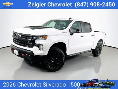 Summit White 2026 Chevrolet Silverado 1500 LT Trail Boss