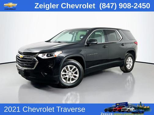 Mosaic Black Metallic 2021 Chevrolet Traverse LS