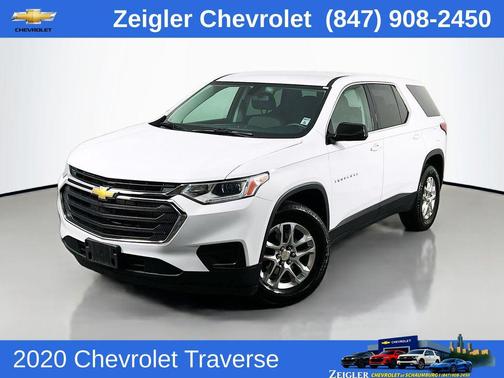 Summit White 2020 Chevrolet Traverse LS