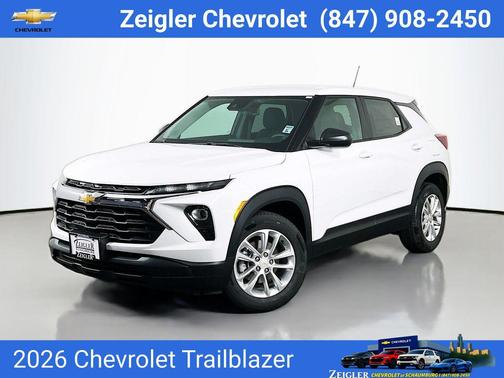 Summit White 2026 Chevrolet Trailblazer LS