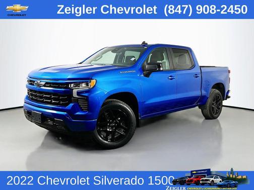 Glacier Blue Metallic 2022 Chevrolet Silverado 1500 RST